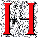 illustrated initial 'H'