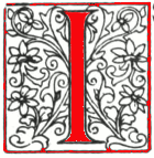 decorative initial 'I'