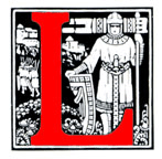 decorative initial 'L'