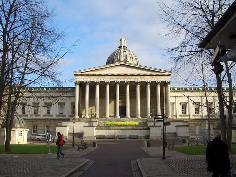University College London, the Wilkins Portico The main building, 