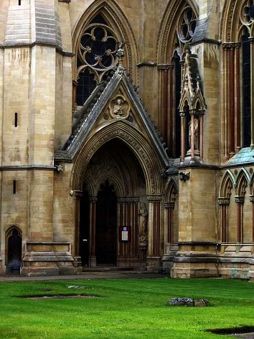 Porch of St John's College Chapel, Cambridge, by Sir George Gilbert Scott