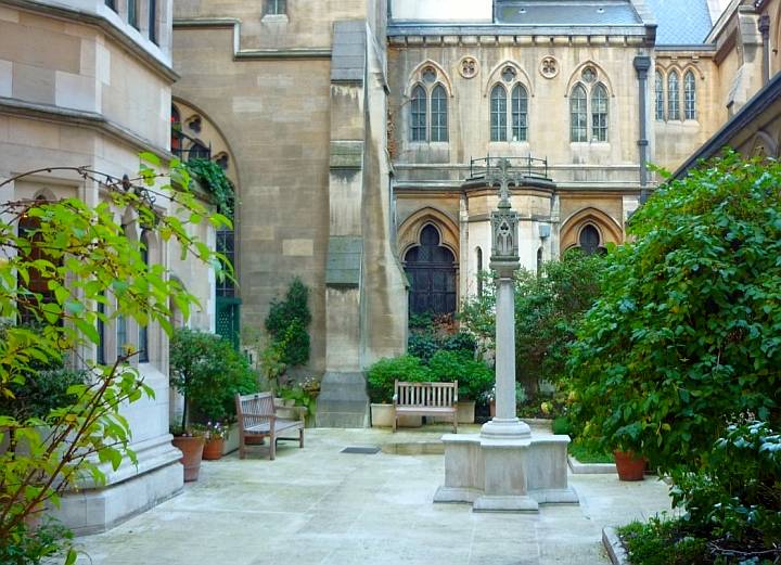 The Dean's Garden, The American Cathedral of the Holy Trinity, Paris, by G. E. Street