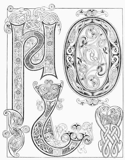 illuminated letters coloring pages - photo #23