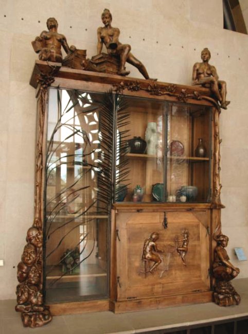 clip art bookcase. art nouveau ookcase