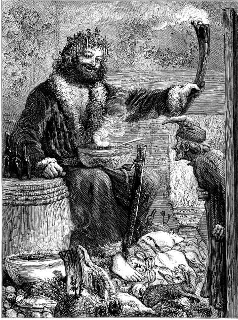 "The Second of The Three Spirits," or "Scrooge's third Visitor" by John Leech — fifth ...