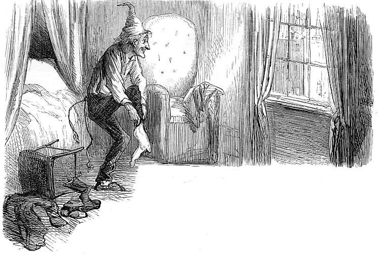 Scrooge Awakes By Sol Eytinge Jr For Dickens S A Christmas Carol In Prose