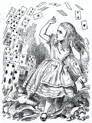 Image result for alice in wonderland nothing but a pack of cards