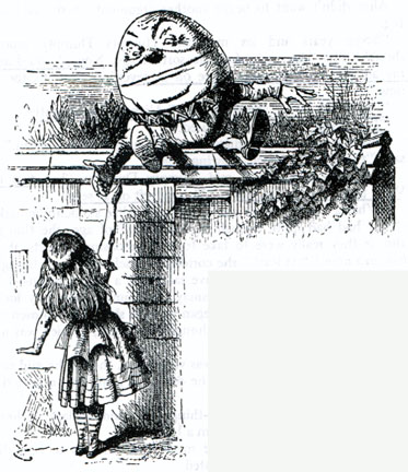 Alice meets Humpty Dumpty 