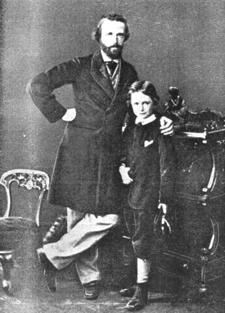 George Meredith with his son Arthur