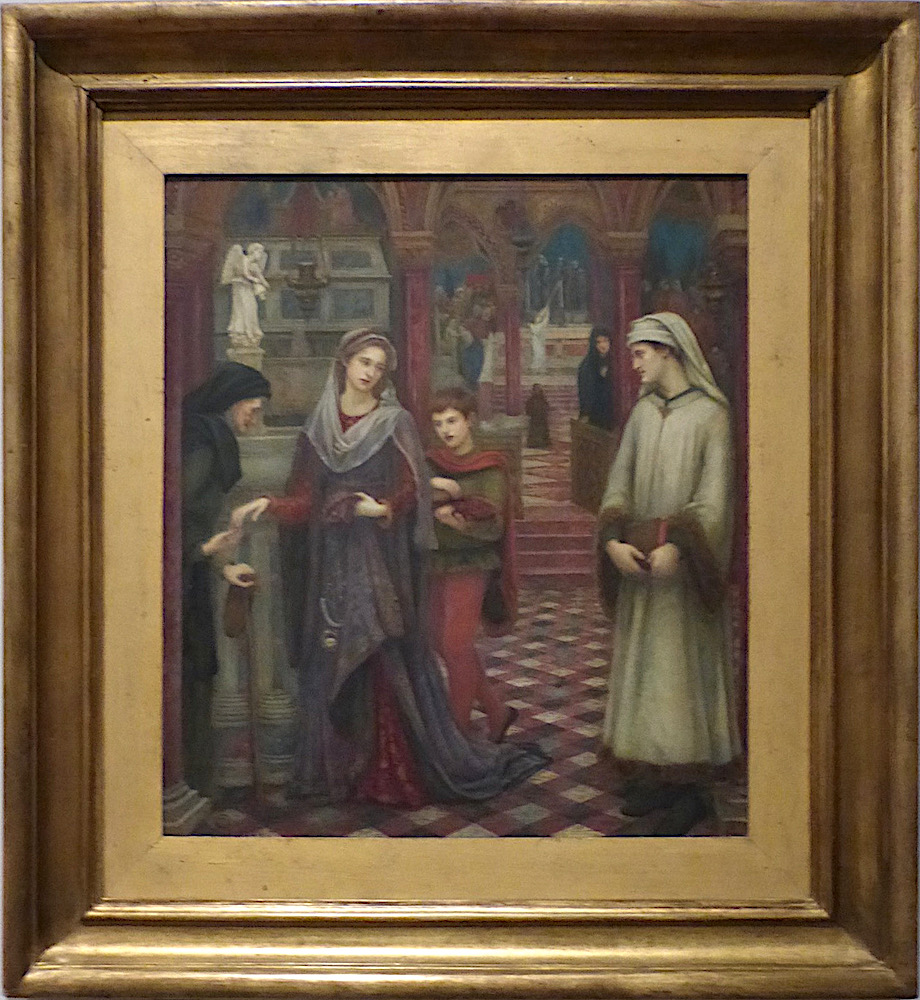 The First Meeting of Petrarch and Laura, by Marie Spartali Stillman