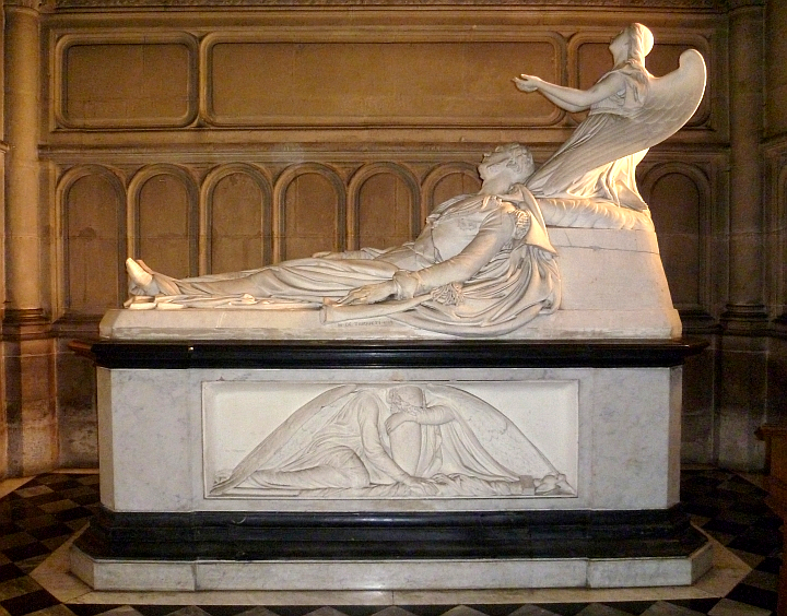 Recumbent Duke of Orléans (in marble)” by Baron Henri de Triqueti