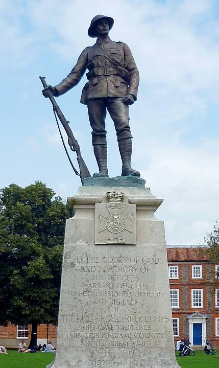 King's Royal Rifle Corps Memorial,” by John Tweed