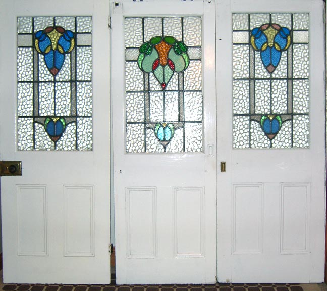 Tree Stained Glass Door panels