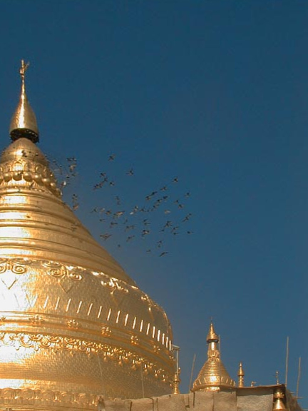 Main gilded stupa, Schewzigon Pagoda, Bagan