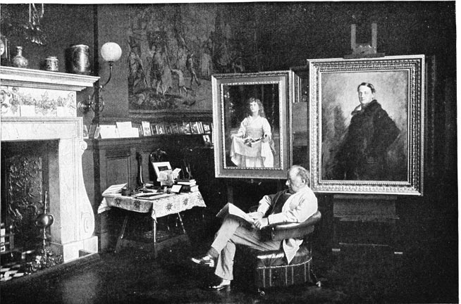 Millais in his Studio