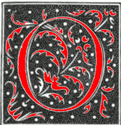 Decorated initial O
