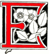 decorated initial E