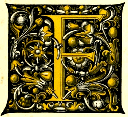 Decorated initial F