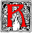 Decorated initial R