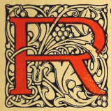 Decorated initial R