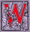 decorated initial 'W