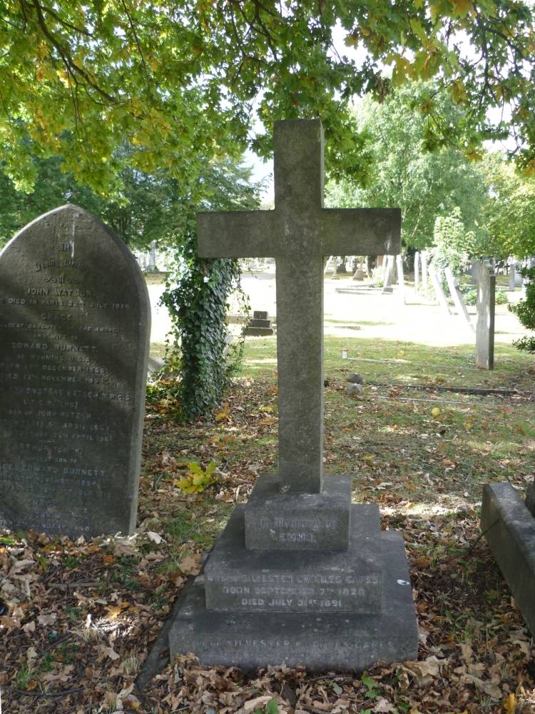 S. C. Capes's grave in Kingston Cemetery