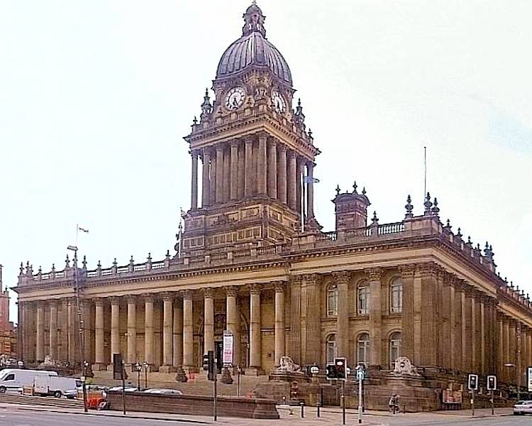 Leeds Town Hall, by Cuthbert Brodrick