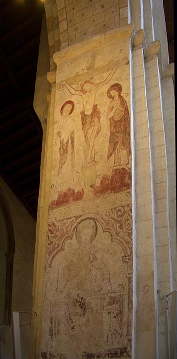 Medieval Painted Cathedral Pillar