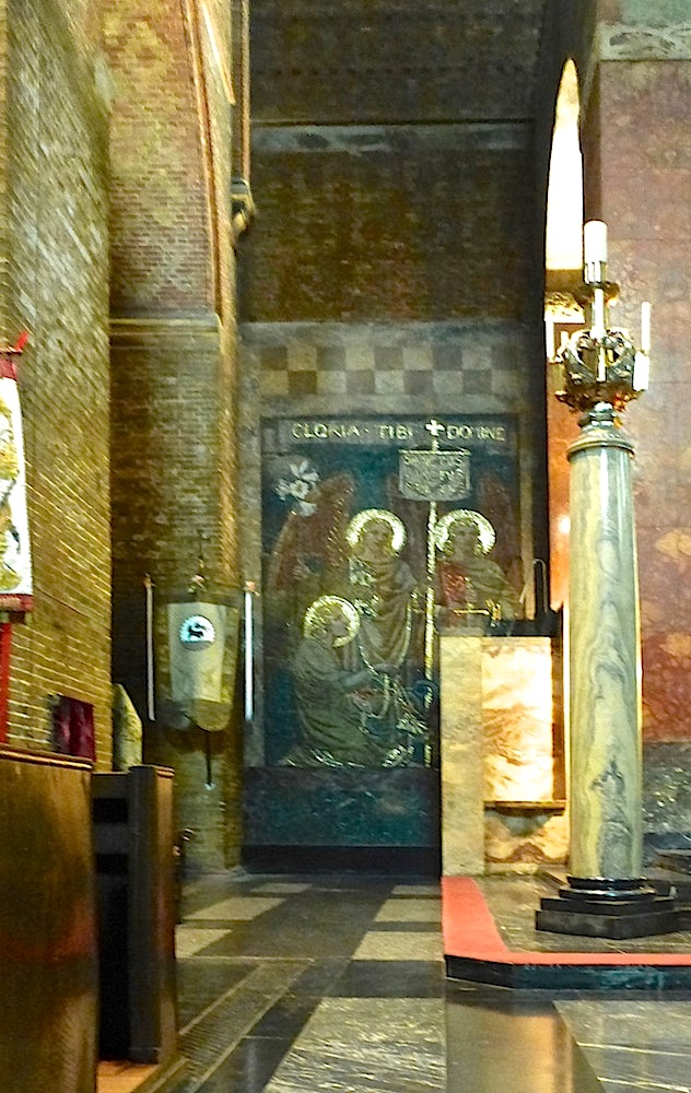 Mosaic angels, left