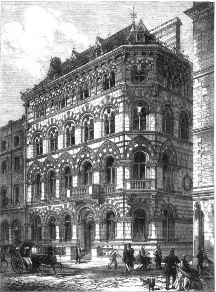 Offices of the Crown Insurance Company, in Fleet Street