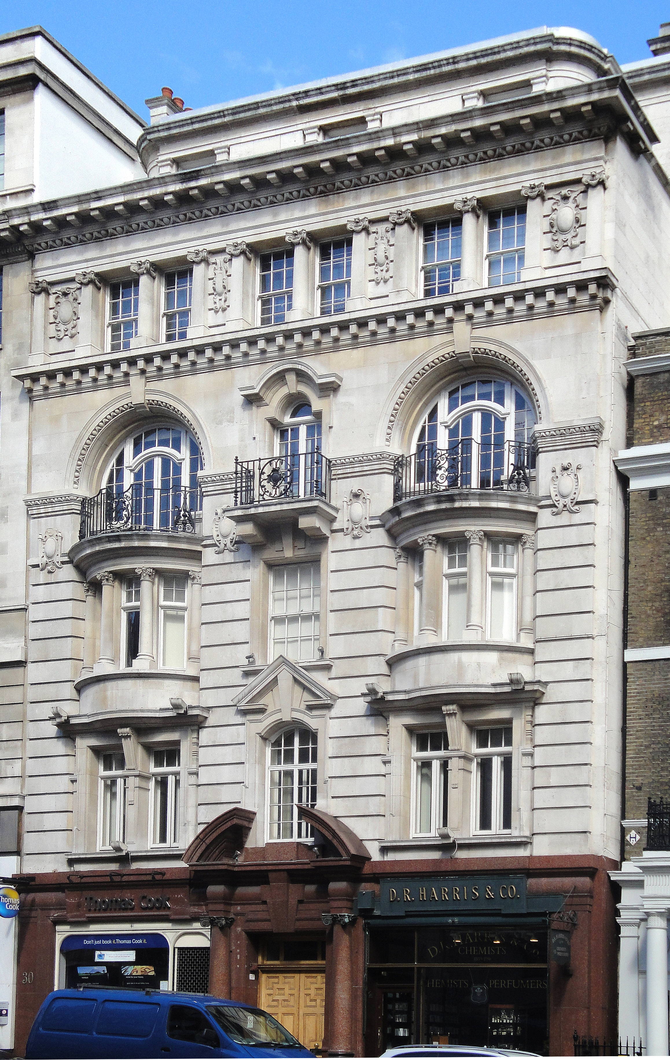 29-30 St. James Street (1904-5), London SW1, designed by Leslie W. Green
