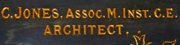 Architect's name in Ealing Town Hall