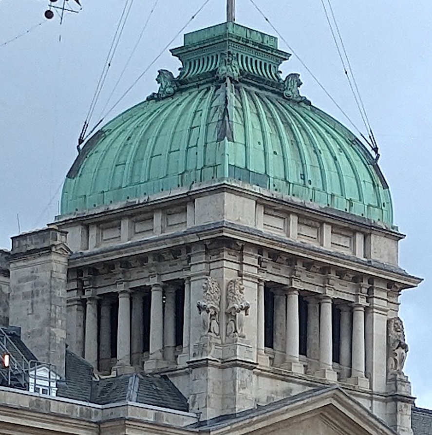 one of the copper domes