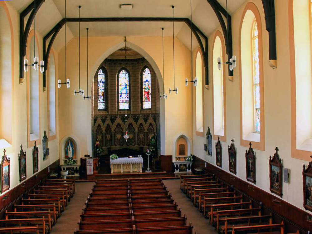 Interior of the Church of Assumption, Bree, Ireland, by A. W. N. Pugin