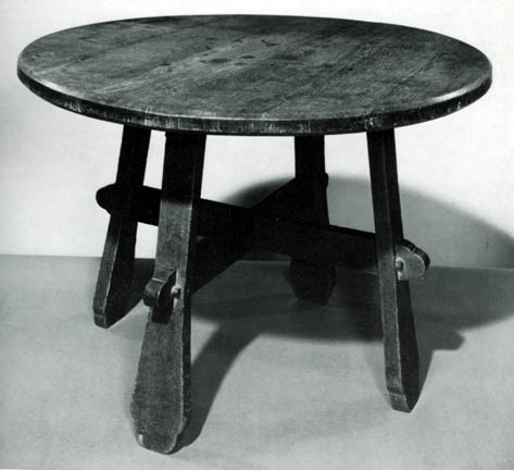 Mesa con tapa circular