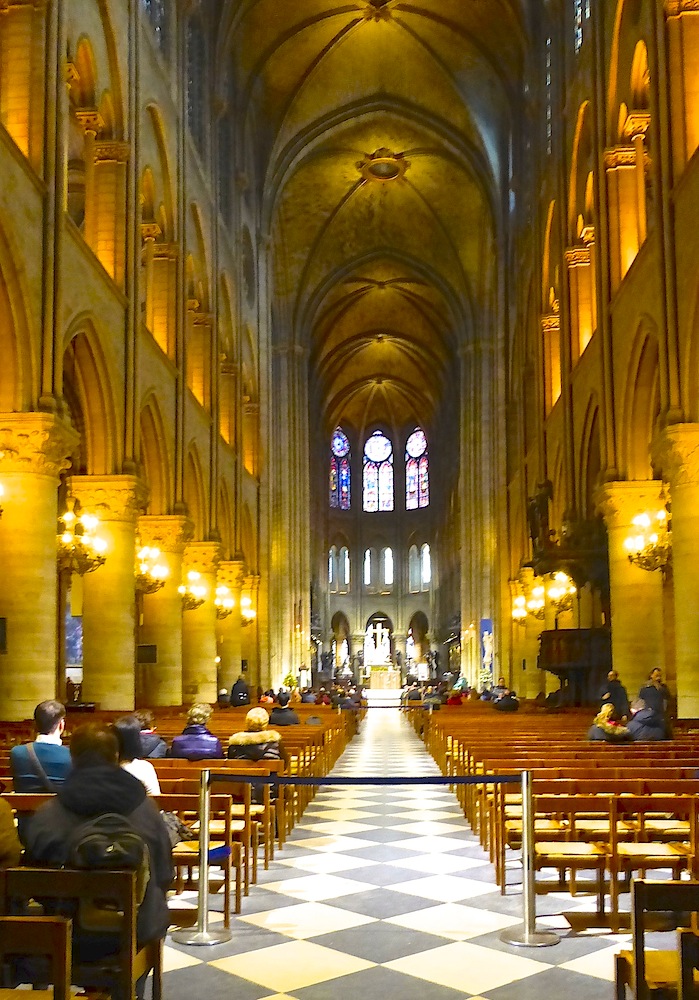 Interior, looking towards the apse