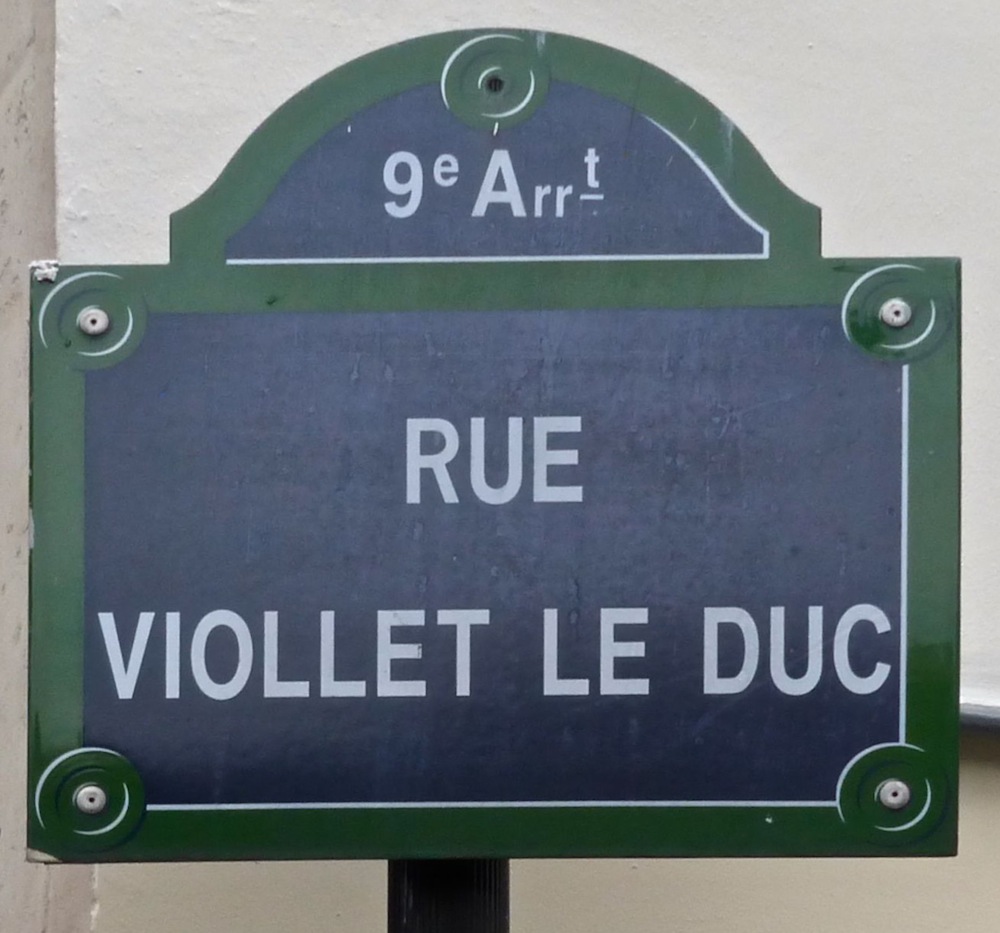 Street signpost, Paris