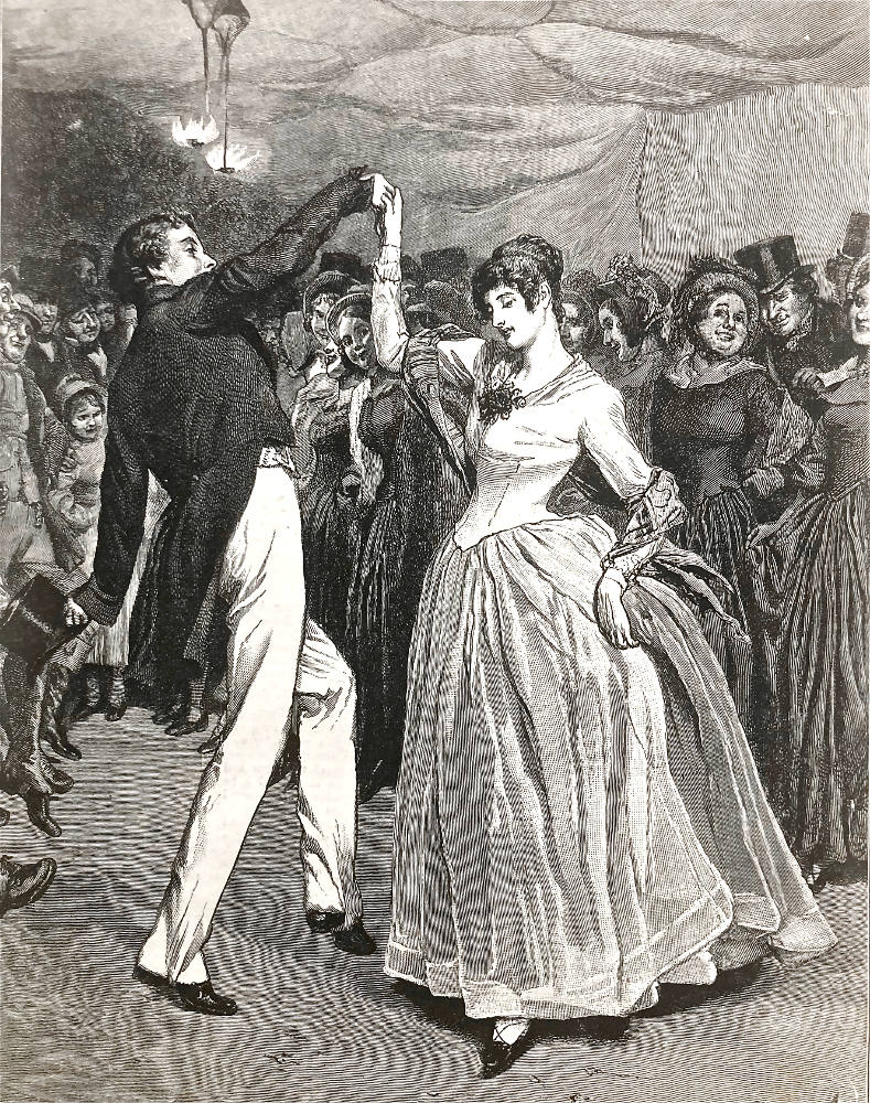 Farfrae was footing a quaint little dance with Elizabeth Jane