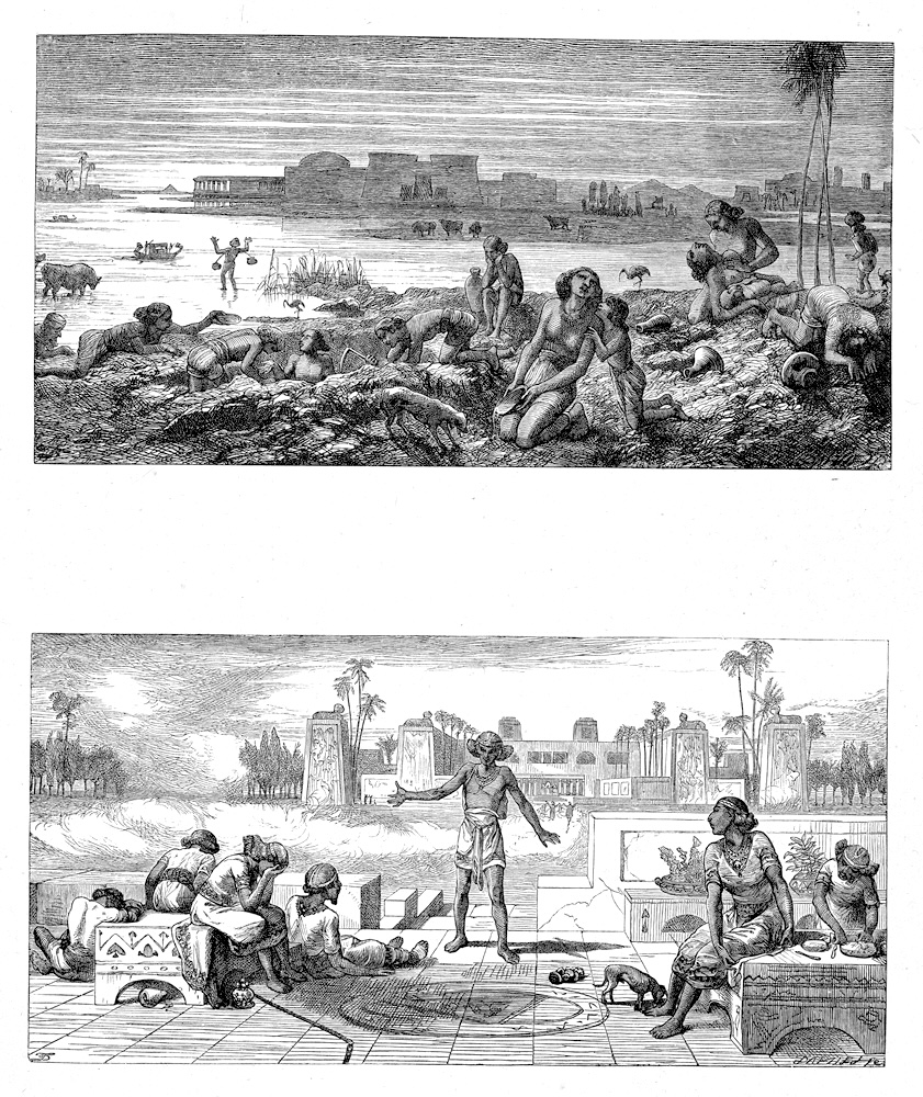 The Water Turned into Blood, and the Boils and Blanes