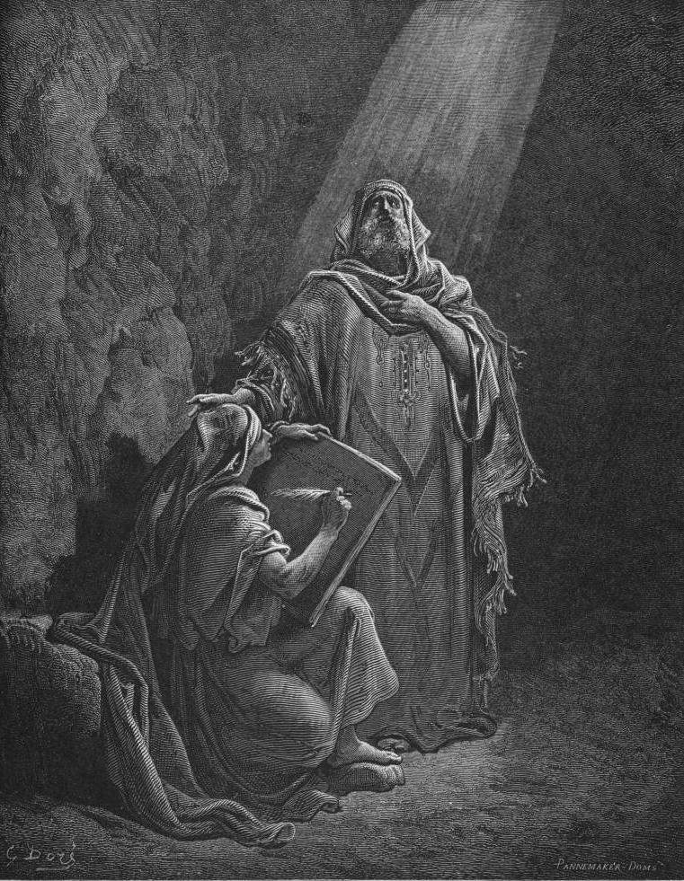 “Baruch writing Jeremiah's prophecies” by Gustave Doré from “The Holy ...