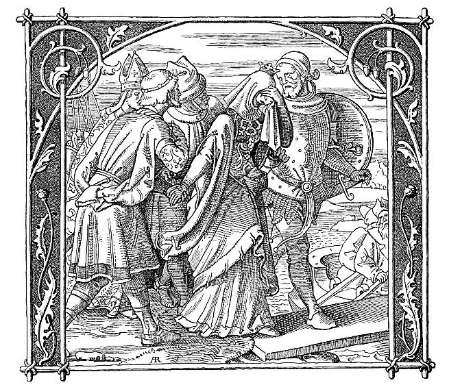 Decorative wood-engraving by Alfred Rethel (1816–59)
