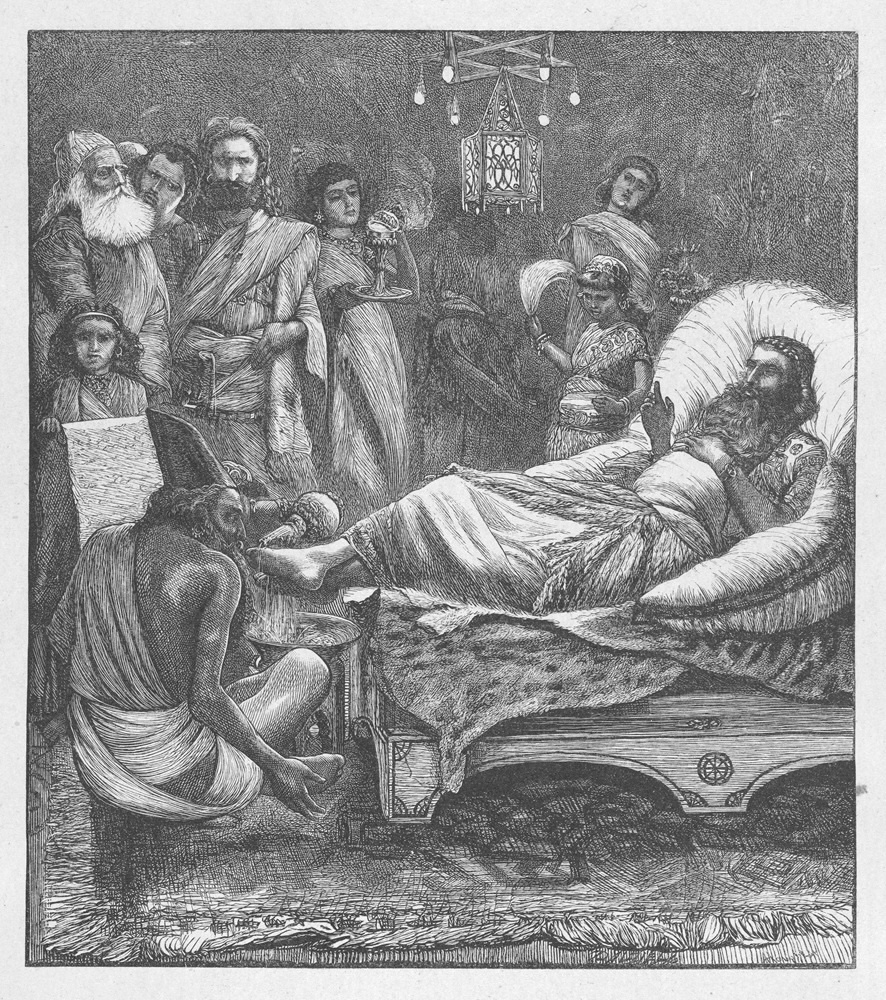 The Chronicles being Read to the King