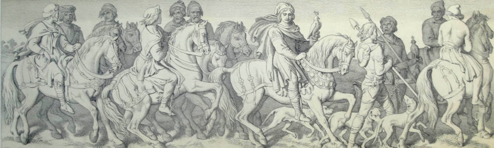 Harold and His Knights Rise in Their Place to Embark at Bosham, Sussex