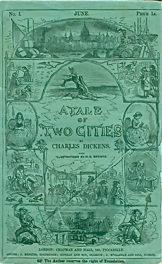 Phiz cover for Tale of Two Cities