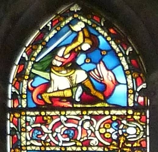 St Michael slaying the
dragon