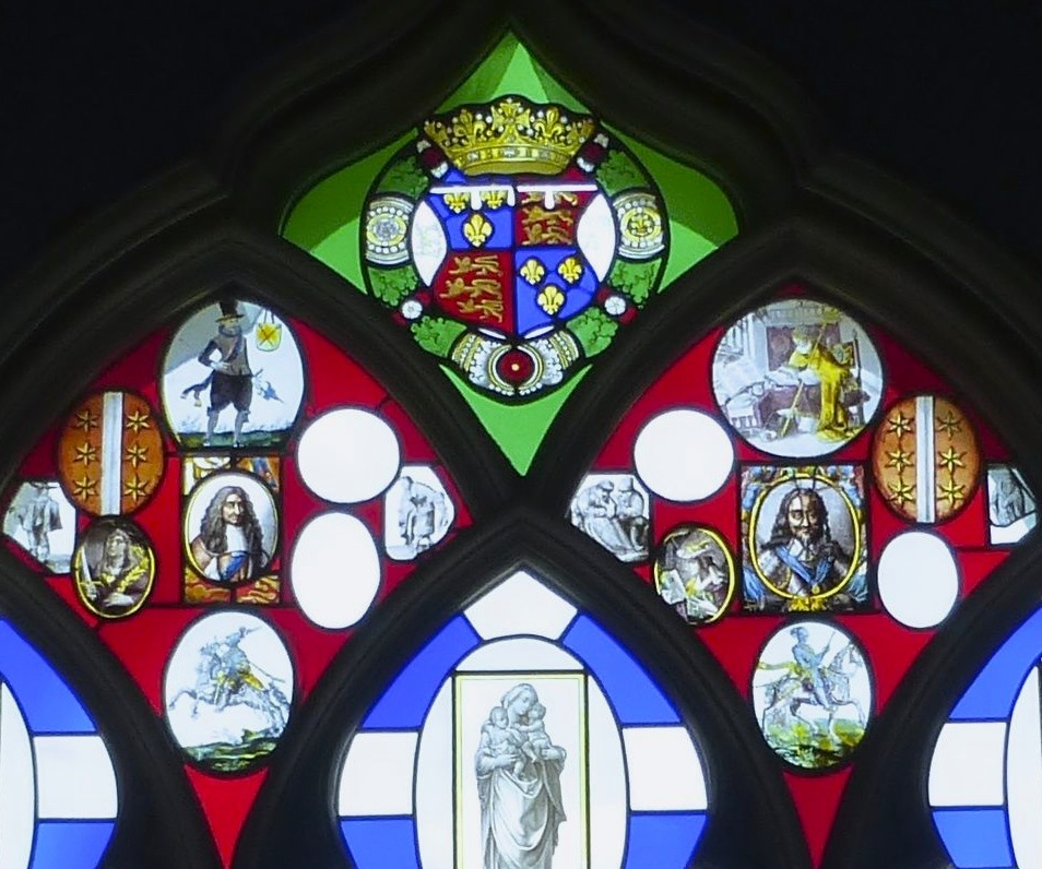 Close-up of library window
