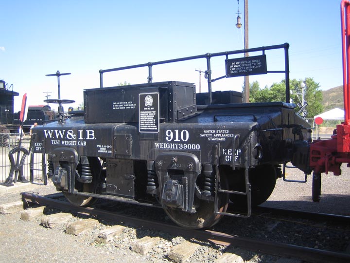 Test Weight Car, Western Weighing & Inspection Bureau no. 910