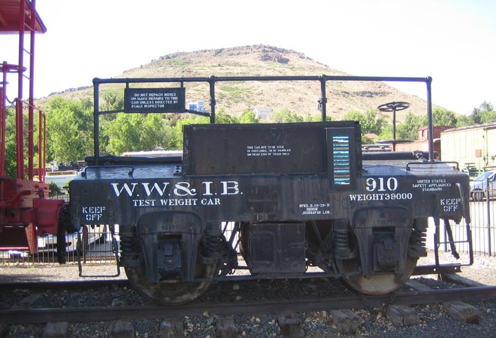 Test Weight Car, Western Weighing & Inspection Bureau no. 910