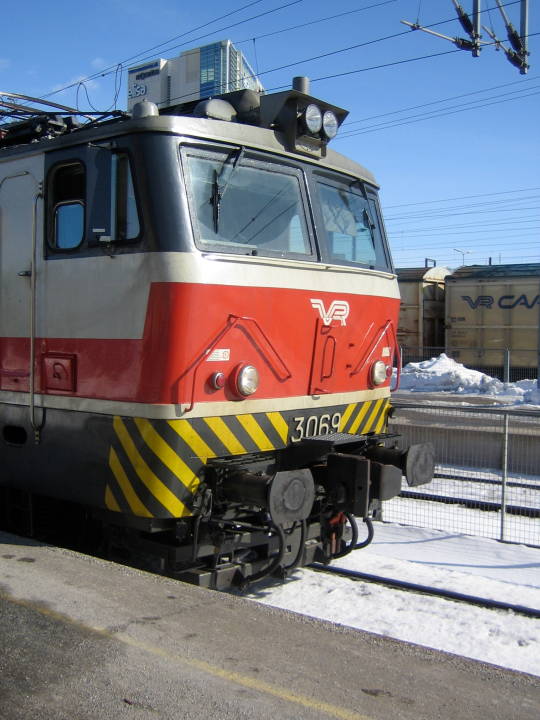 Front of locomotive no. 3069 at Jyväskylä 