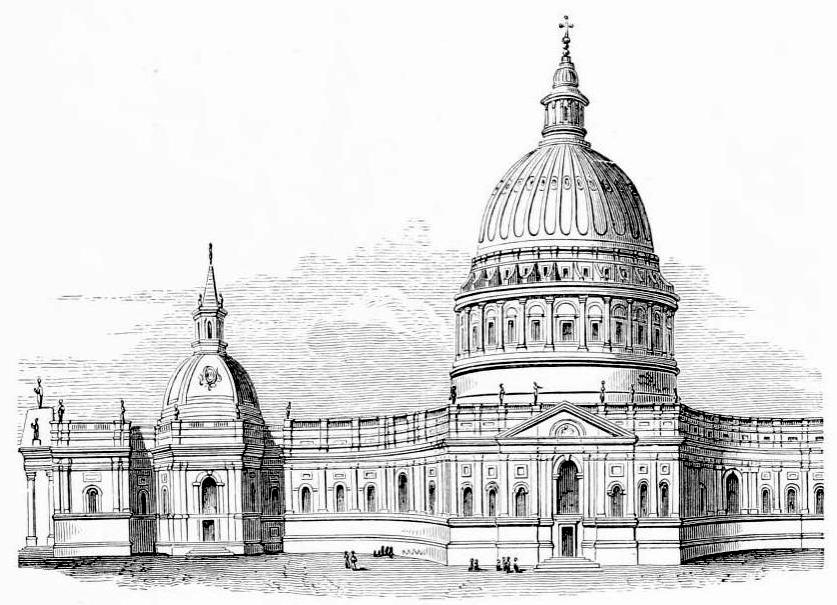Wren's original design for St. Paul's